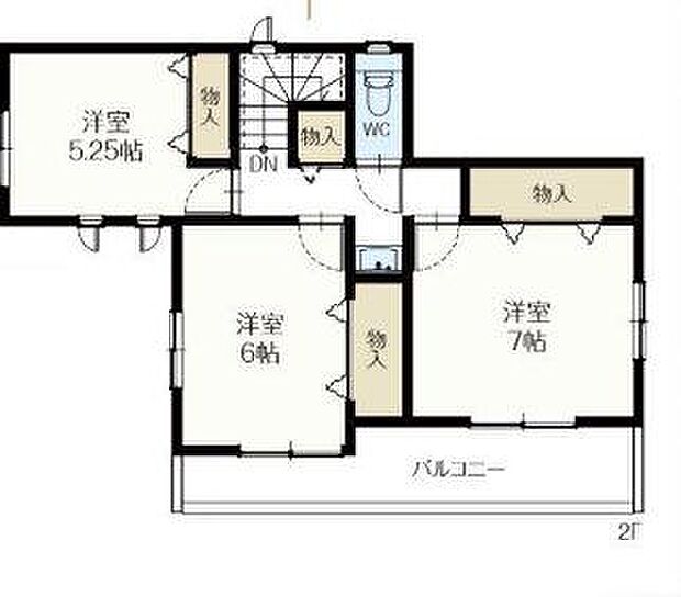 2階間取図