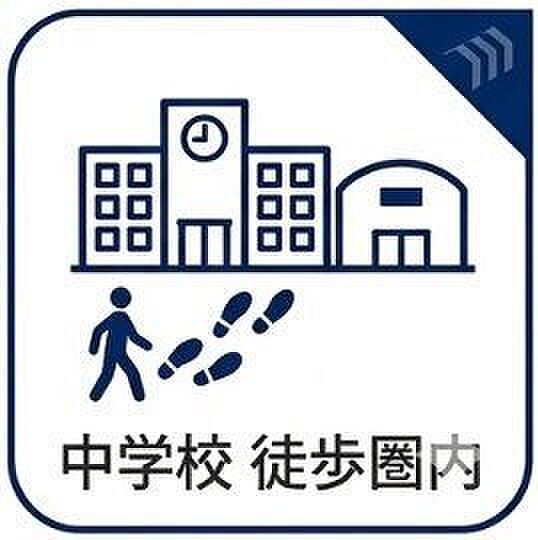 横須賀市立鷹取中学校まで徒歩圏内です。