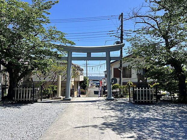 走水神社 車で16分 約6.9km 6900m