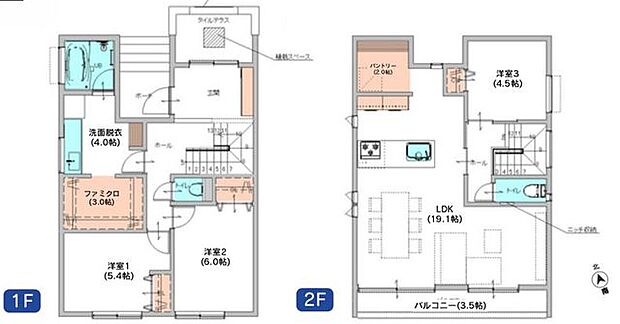 収納豊富でゆとりがあります!