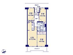 ルネ町屋 3LDKの間取図画像