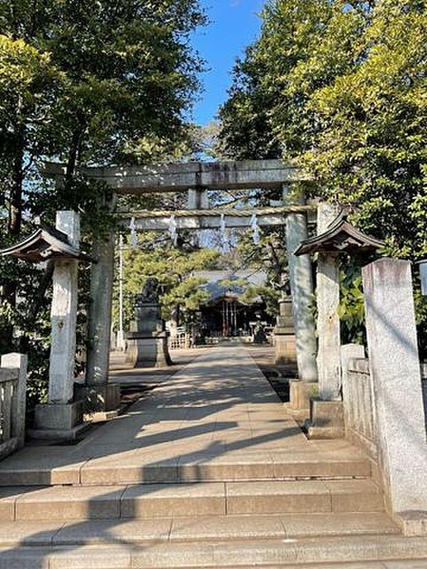 氷川神社 590m