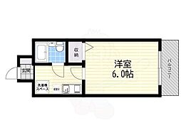 ルヴェール光陽 1Kの間取図画像