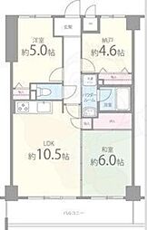グランドール鴻池 2SLDKの間取図画像