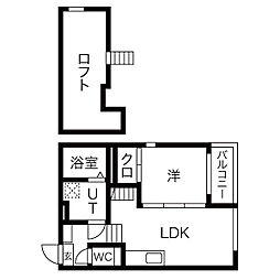 フォルテシモ 1LDKの間取図画像