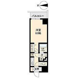 ブランシエスタ金山 1Kの間取図画像