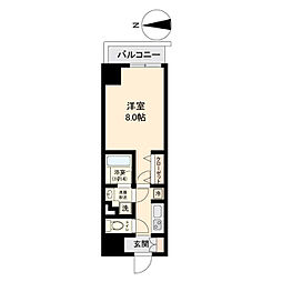 ブランシエスタ金山 1Kの間取図画像