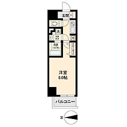 ブランシエスタ金山 1Kの間取図画像