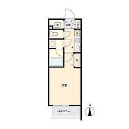 ブランシエスタ東別院 1Kの間取図画像