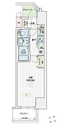 エステムコート名古屋グランツ 1Kの間取図画像