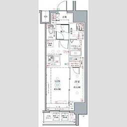 クレヴィスタ名古屋上前津 1LDKの間取図画像