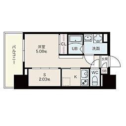 エステシア上前津 1SKの間取図画像