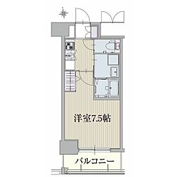 名古屋市営東山線 新栄町駅 徒歩2分の賃貸マンション 9階1Kの間取り