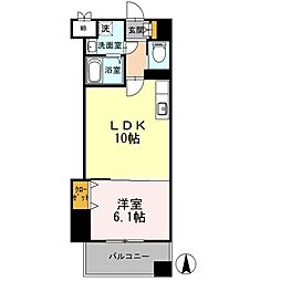 カスタリア志賀本通 1LDKの間取図画像