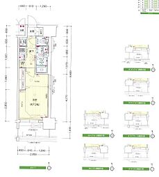 プレサンス名古屋グロウ 1Kの間取図画像