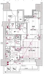 プレサンスロジェ金山駅前 1LDKの間取図画像