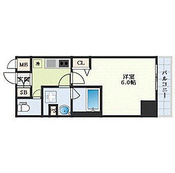 ディアレイシャス大須観音3 1Kの間取図画像