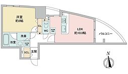さくらヒルズフジミ 1LDKの間取図画像