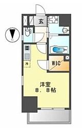 エステムプラザ名古屋丸の内 ワンルームの間取図画像