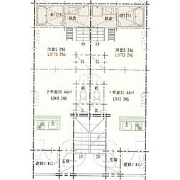 セレーノホンジン 1LDKの間取図画像