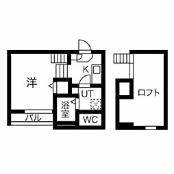 charmesaule 1Kの間取図画像
