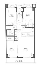 ベルヴィル杉田3 3LDKの間取図画像