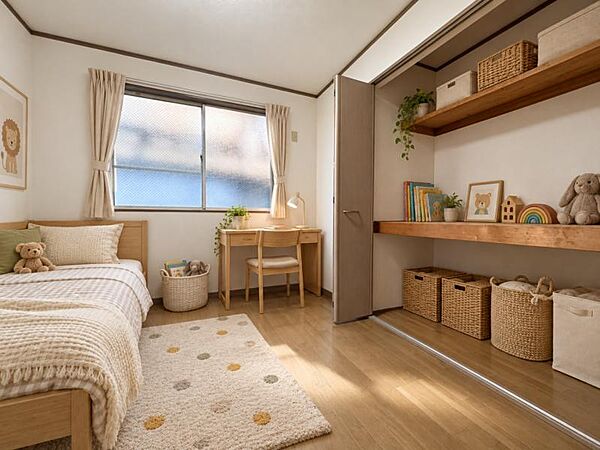 居室はひとり時間を過ごせる安らげるお部屋として活用できます！収納スペースあり！荷物が多くても十分！！ベッドや勉強机、テレビなどを置きたい場合におすすめ！！過ごす時間が長くてもゆったり過ごせそうですね！