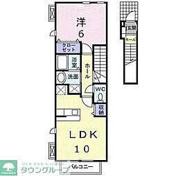 みんとはうす 1LDKの間取図画像
