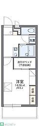 レオパレスブルースカイ 1Kの間取図画像