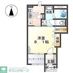 ドリーム シーティー 1Kの間取図画像