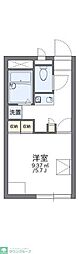 レオパレスあきよし 1Kの間取図画像