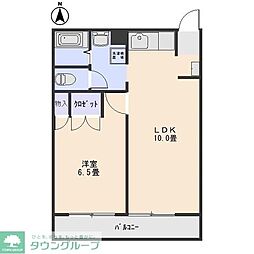 フェアリー 1LDKの間取図画像