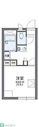 レオパレスアムール 1Kの間取図画像