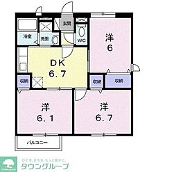 メゾン・サンライズ 3DKの間取図画像