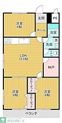 トミケンビル 3LDKの間取図画像