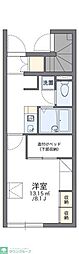 レオパレスローズベル 1Kの間取図画像