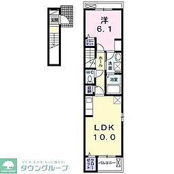 グレイスフレイム 1LDKの間取図画像