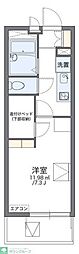 レオパレスアンテルブルグ1 1Kの間取図画像