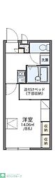 レオパレスシェソワ 1Kの間取図画像