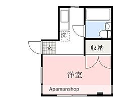 南町ハイツ 3階ワンルームの間取り