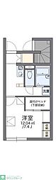 レオパレスレジデンスアオキ 1Kの間取図画像