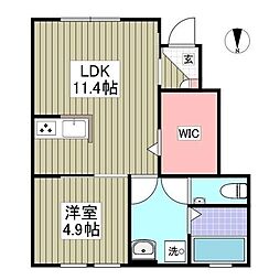 ＡＶＡＴＡＲ 1階1LDKの間取り