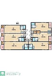 ベルコートIZ ワンルームの間取図画像