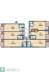 ベルコートIZ ワンルームの間取図画像
