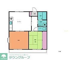 文京アベニュー 2LDKの間取図画像