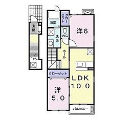 間取図画像 2LDK