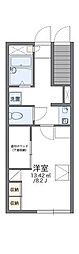 レオパレスペイサージュ 1Kの間取図画像