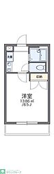 レオパレスカメリアB 1Kの間取図画像