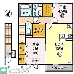 コート・シャルマンK 2LDKの間取図画像