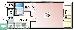 セイユーコーポ 1Kの間取図画像